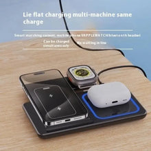 Load image into Gallery viewer, Ultimate 3-in-1 Fast Wireless Charger Stand with Night Light