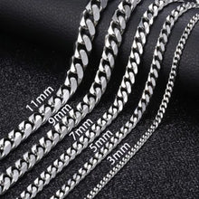 Load image into Gallery viewer, 16 to 36 inch stainless steel necklace chain