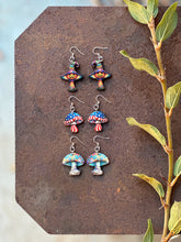 Load image into Gallery viewer, Halloween Mushroom Earrings #1821