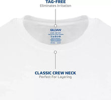 Load image into Gallery viewer, Gildan Men's Crew Neck T-Shirts, 5 Pack & 6 Pack, White Tees, 100% Cotton