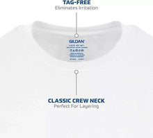 Load image into Gallery viewer, Gildan Men's Crew Neck T-Shirts, 5 Pack & 6 Pack, White Tees, 100% Cotton