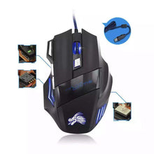 Load image into Gallery viewer, 5500 DPI USB Wired Gaming Mouse with LED Breathing Light & Fire Button