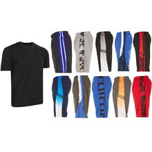 Load image into Gallery viewer, Men's Athletic Shorts 6-Piece Set | 5-Pack Shorts + Performance T-Shirt