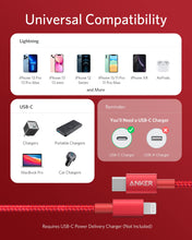 Load image into Gallery viewer, Anker 331 USB-C to Lightning Cable - MFi Certified, Nylon Braided, Fast Charging for iPhone (1ft, 6ft, 10ft)
