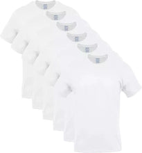 Load image into Gallery viewer, Gildan Men's Crew Neck T-Shirts, 5 Pack & 6 Pack, White Tees, 100% Cotton