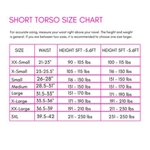 Load image into Gallery viewer, 8-inch waist trainer size chart