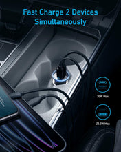 Load image into Gallery viewer, Anker 323 52.5W Dual Port Car Charger USB C Cable Fast Charging