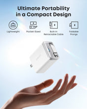 Load image into Gallery viewer, Anker InstaCord retractable charger 20000 bend tested durable