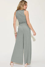 Load image into Gallery viewer, Buy Ribbed Tank Top and Pants Set Dusty Blue