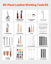Load image into Gallery viewer, DIY leather craft kit with storage bag
