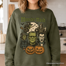Load image into Gallery viewer, Monster Mash Classic Sweatshirt, Halloween Monsters Sweater for The Spooky Season