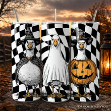 Load image into Gallery viewer, Haunting Honkers Goose 20oz Personalized Tumbler With Lid and Stainless Steel Straw, Funny Halloween Costumes Gift Cup