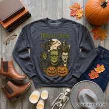 Load image into Gallery viewer, Monster Mash Classic Sweatshirt, Halloween Monsters Sweater for The Spooky Season