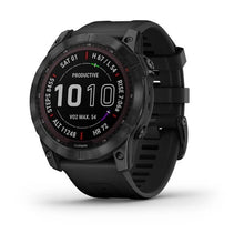 Load image into Gallery viewer, Garmin fēnix 7X Sapphire Solar Black DLC Titanium GPS Smartwatch Buy Now USA