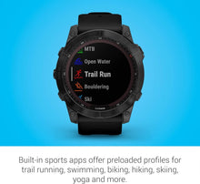 Load image into Gallery viewer, Garmin fēnix 7X Sapphire Solar Black DLC Titanium Smartwatch Free Shipping USA