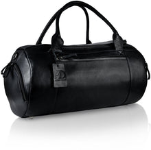 Load image into Gallery viewer, Genuine Leather Travel Duffel Bag 22 Inch Shoe Compartment Hidden AirTag Pocket Brown
