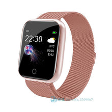 Load image into Gallery viewer, I5s pink strap smart watch vibration alarm clock for sale