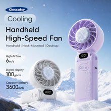 Load image into Gallery viewer, KINSCOTER cooling handheld fan 3600mAh ice sense technology