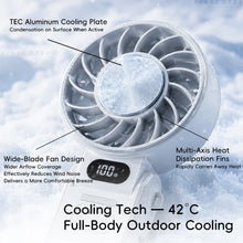 Load image into Gallery viewer, KINSCOTER ice cool fan 100 speed LED display foldable