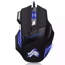 Load image into Gallery viewer, 5500 DPI USB Wired Gaming Mouse with LED Breathing Light & Fire Button