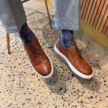 Load image into Gallery viewer, Men's Don Giovanni Wingtips - Cognac w/ White Sole