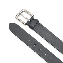 Load image into Gallery viewer, Men's Classic Full Grain Leather Belt Navy Casual Formal Jeans Belt
