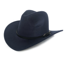 Load image into Gallery viewer, Men's Vintage Western Felt Cowboy Hat Wool Material Wide Brim Fashion Hat