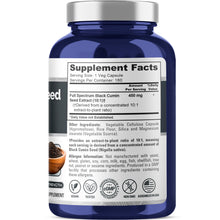 Load image into Gallery viewer, NusaPure Black Cumin Seed Extract 450mg – 180 Vegan Capsules