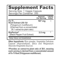 Load image into Gallery viewer, NusaPure Fo-Ti Root Extract 167 mg – 200 Vegan Capsules