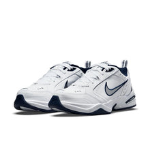 Load image into Gallery viewer, Nike AIR MONARCH IV Men White Blue 102 Walking Shoe Medium & WIDE WIDTH 4E EEEE