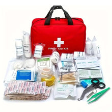 Load image into Gallery viewer, 173pcs Large First Aid Kit: Portable Bag For Outdoor Hunting, Hiking, Camping And More - Including Emergency Supplies!