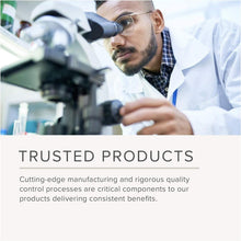 Load image into Gallery viewer, NusaPure trusted products quality control graphic showing a scientist using a microscope
