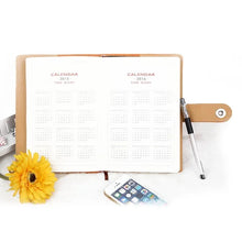 Load image into Gallery viewer, PU leather memopad with world map