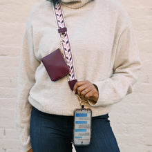 Load image into Gallery viewer, Clip & Go Strap w/RFID Pouch Leaf Pattern