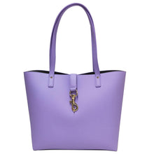 Load image into Gallery viewer, Purple_pebbled_genuine_leather_tote_bag_for_women