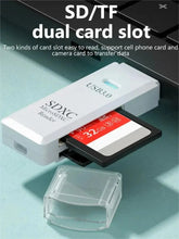 Load image into Gallery viewer, 2-in-1 SD & TF Memory Card Reader – USB 2.0, USB 3.0 & Type-C Options