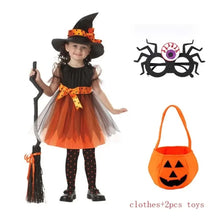 Load image into Gallery viewer, Girls Vampire Costume Gothic Tutu Dress – Halloween Fantasy Outfit