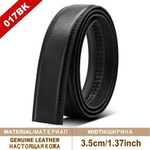 Load image into Gallery viewer, Men's Genuine Leather Ratchet Belt – Adjustable Cowskin Dress Belt for Men