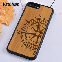 Load image into Gallery viewer, Krajews Natural Bamboo Wood Soft Phone Case Cover For iPhone 16 15 SE2020 14 6 7 8 plus 11 12 13 pro max Plus coque Fundas