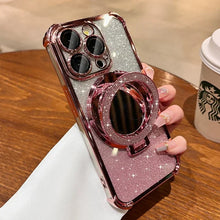 Load image into Gallery viewer, Glitter Mirror iPhone Case with Ring Stand, MagSafe Compatible