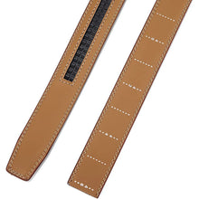 Load image into Gallery viewer, Men's Genuine Leather Ratchet Belt – Adjustable Cowskin Dress Belt for Men