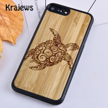 Load image into Gallery viewer, Krajews Natural Bamboo Wood Soft Phone Case Cover For iPhone 16 15 SE2020 14 6 7 8 plus 11 12 13 pro max Plus coque Fundas