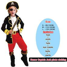 Load image into Gallery viewer, Kids Halloween Pirate Costume for Boys – Adventure Cosplay Outfit