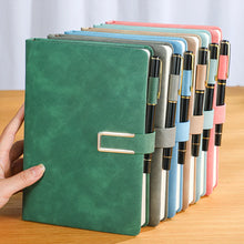 Load image into Gallery viewer, Vintage A5 Leather Notebook – Soft Cover Journal for Business & College