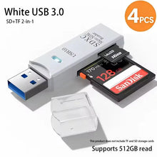 Load image into Gallery viewer, 2-in-1 SD & TF Memory Card Reader – USB 2.0, USB 3.0 & Type-C Options