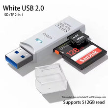 Load image into Gallery viewer, 2-in-1 SD & TF Memory Card Reader – USB 2.0, USB 3.0 & Type-C Options