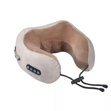 Load image into Gallery viewer, USB rechargeable cervical massage pillow with 3 speed settings