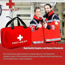 Load image into Gallery viewer, 173pcs Large First Aid Kit: Portable Bag For Outdoor Hunting, Hiking, Camping And More - Including Emergency Supplies!