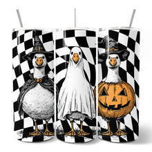 Load image into Gallery viewer, Haunting Honkers Goose 20oz Personalized Tumbler With Lid and Stainless Steel Straw, Funny Halloween Costumes Gift Cup