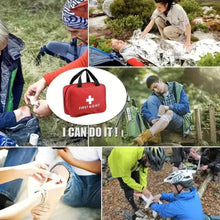 Load image into Gallery viewer, 173pcs Large First Aid Kit: Portable Bag For Outdoor Hunting, Hiking, Camping And More - Including Emergency Supplies!
